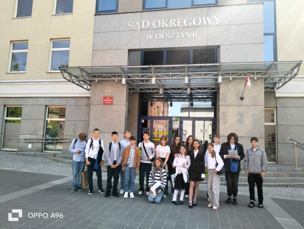 Uczniowie SP14 w Sądzie Rejonowym w Olsztynie