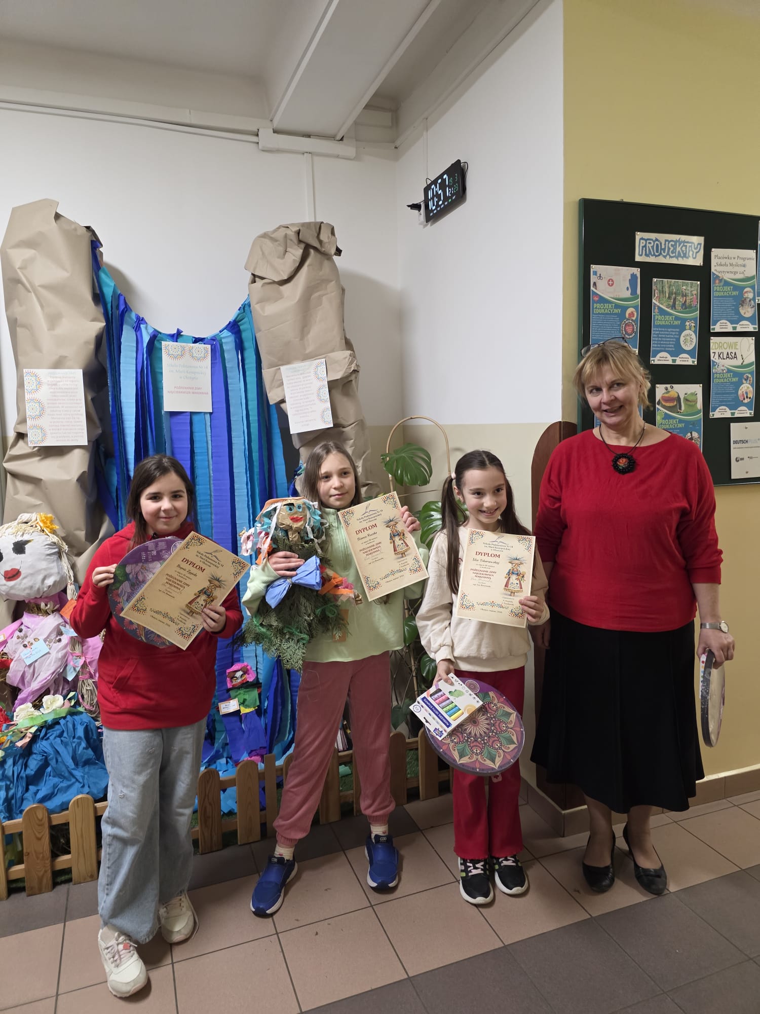 🌼❄️ WYNIKI KONKURSU „POŻEGNANIE ZIMY – NAJCIEKAWSZA MARZANNA” ❄️🌼