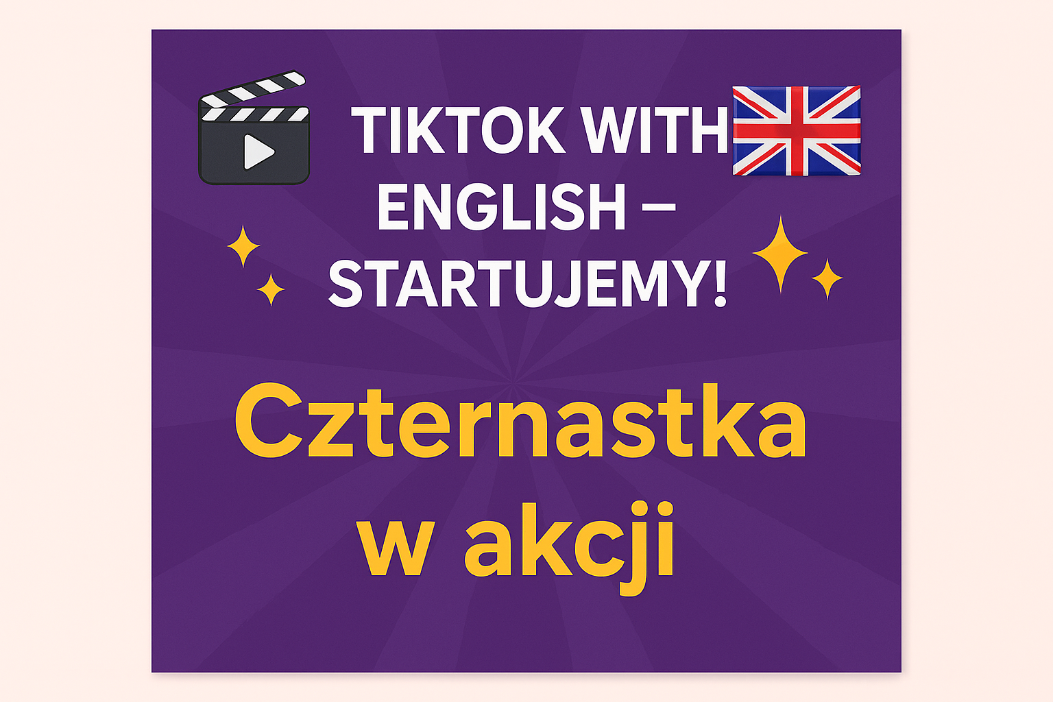 🎬📱 TikTok with English – startujemy! 🇬🇧✨Czternastka w akcji!