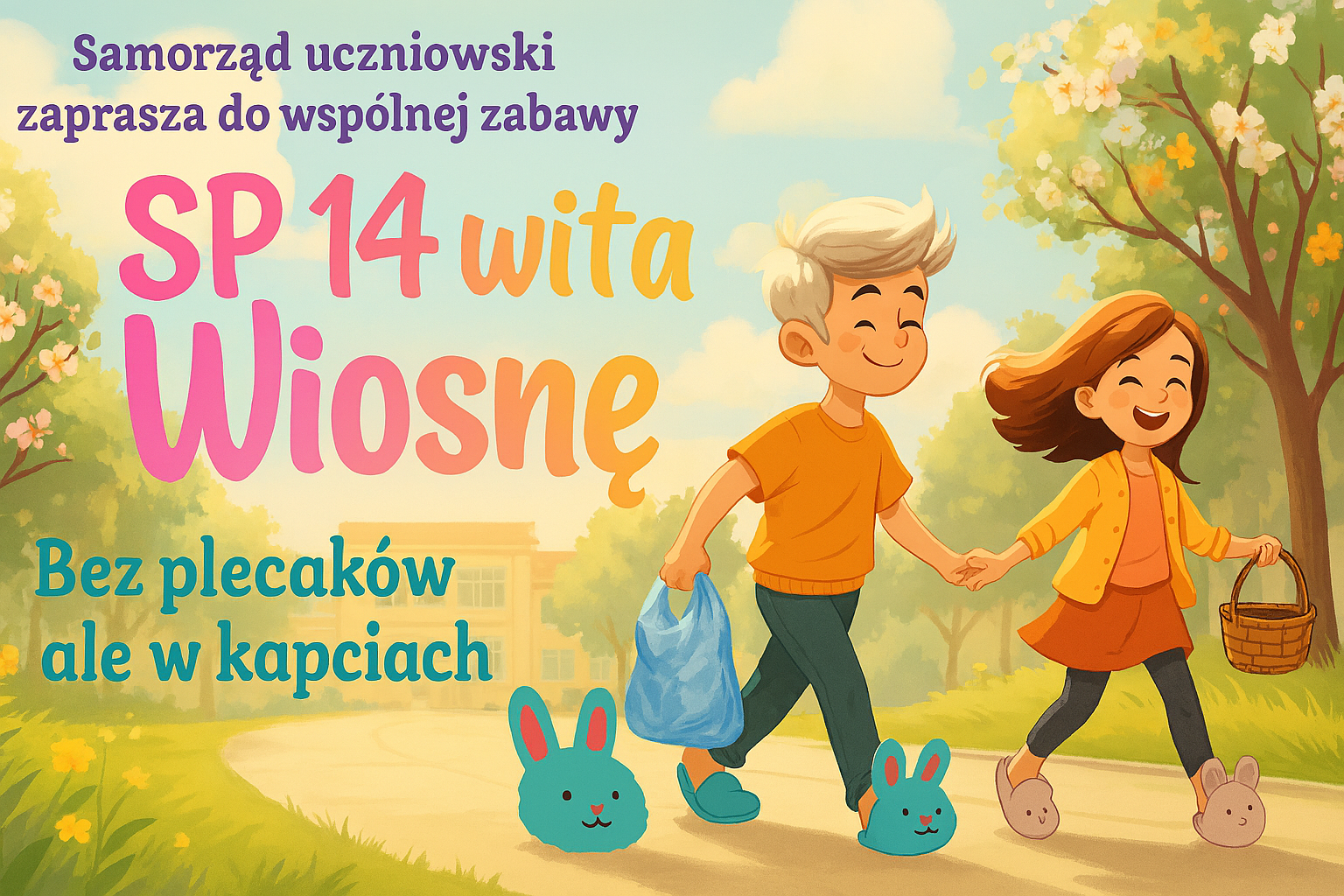 🌸🎒❌ Bez plecaka, za to w kapciach! 🥿😄